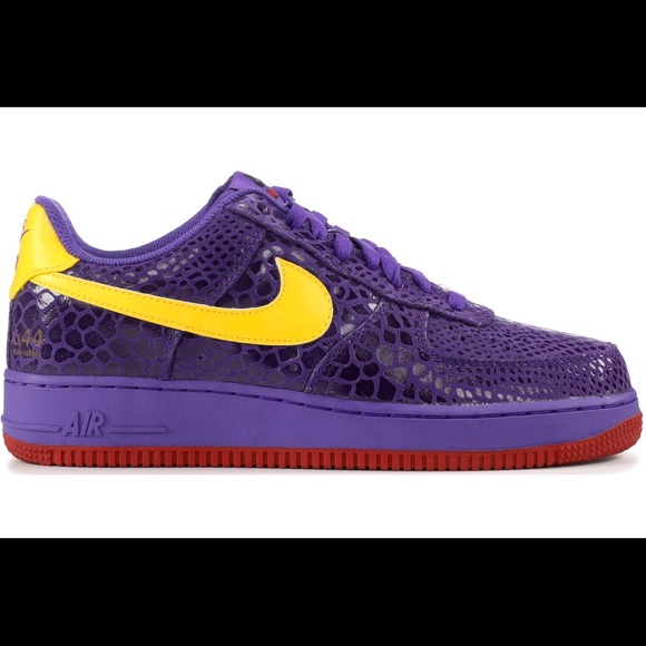 Nike Air Force 1 (AF1) Low Premium Eddie Cruz Purple Red Yellow Sz12 Snakeskin - Picture 8 of 16
